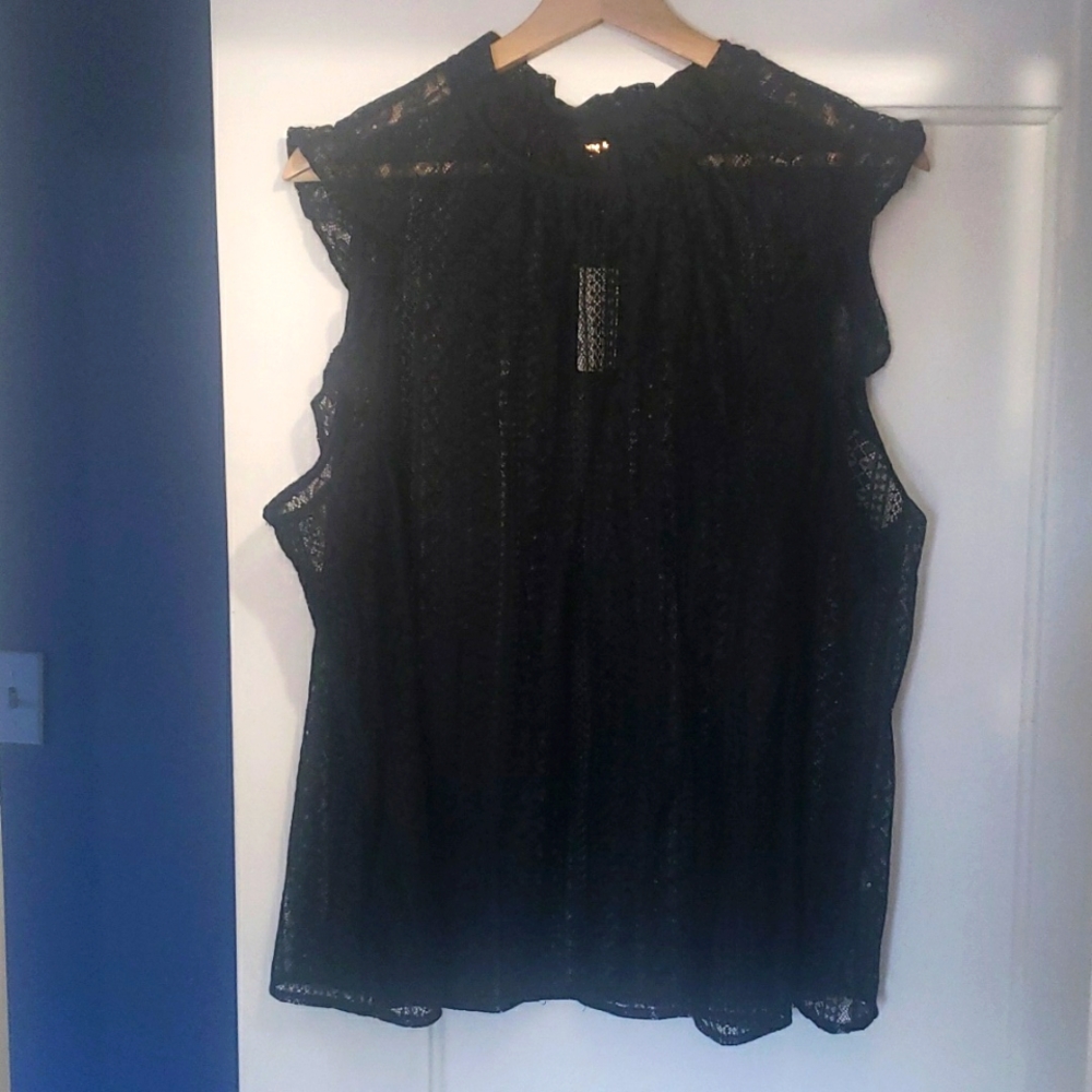 2X Reitmans Sheer Lace Top
